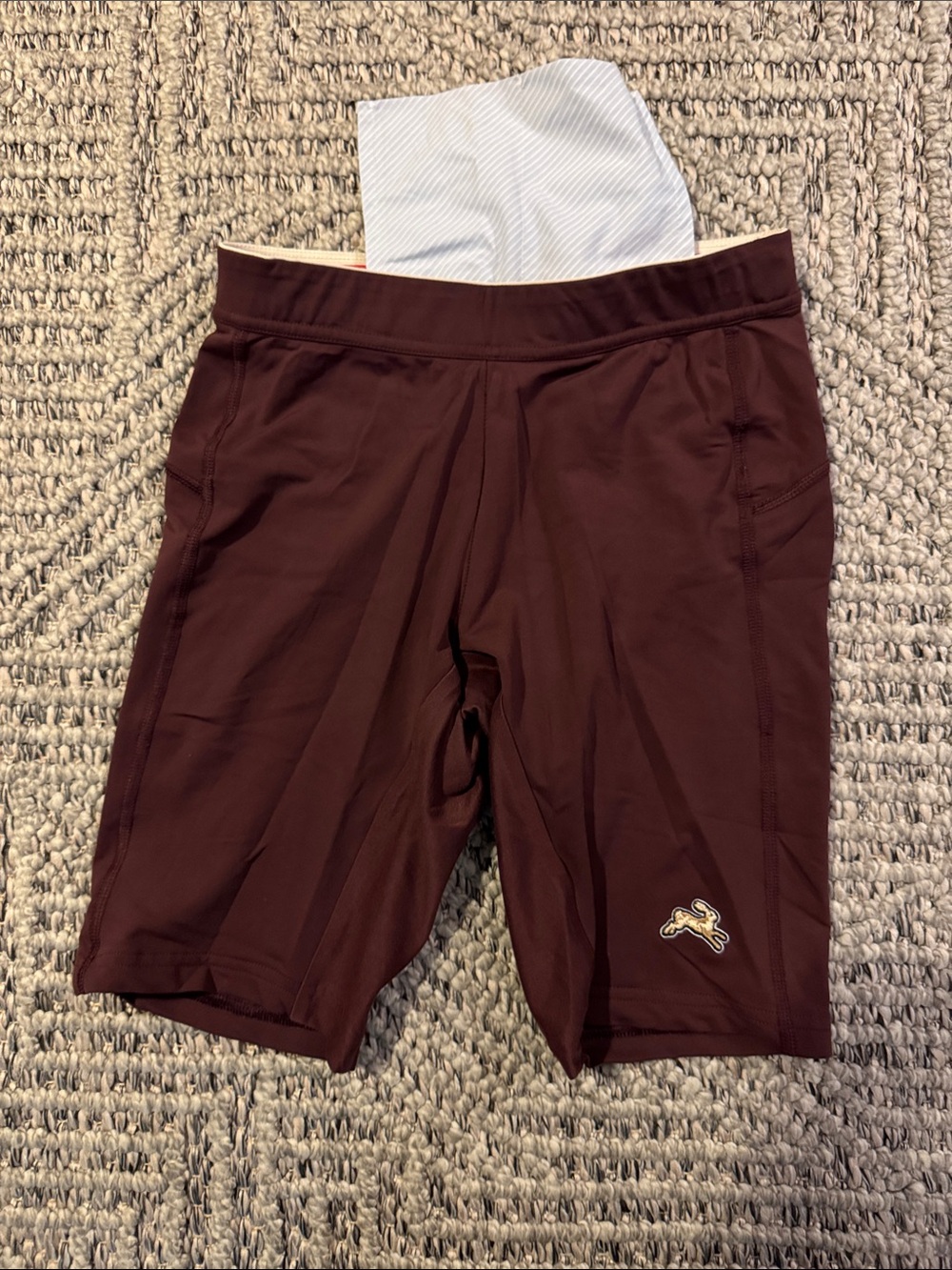 Tracksmith Maroon Reggie Half Tights small unlined